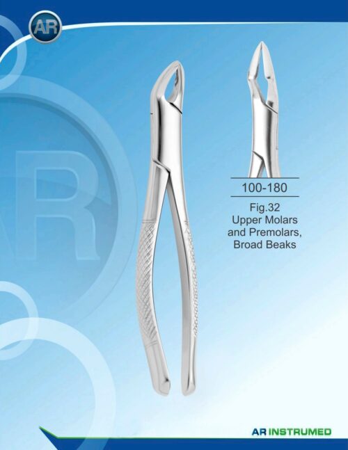 Zahnzange (American Pattern) Fig.32 Upper Molars and Premolars, Broad Beaks