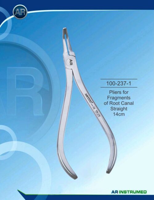 Pliers for Fragments of Root Canal Straight 14cm