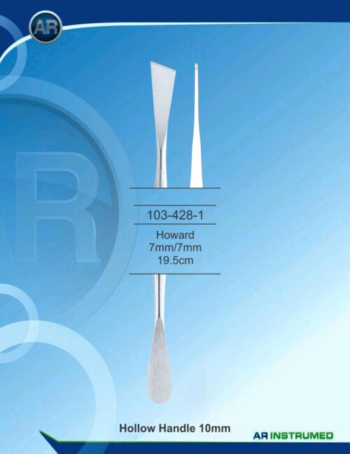 Raspatorien Howard 7mm/7mm 19.5cm Hohl Griff 10mm