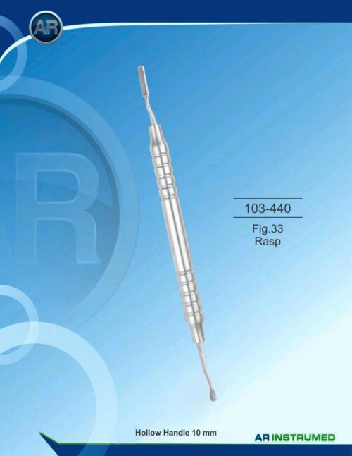 Knochenfeilen Fig.33 Rasp Hohl Griff 10mm