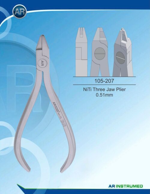 Kieferorthopädie Zangen NiTi Three Jaw Plier 0.51mm