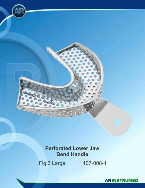 Abdrucklöffel Perforierte Lower Jaw Bend Handle Fig.3 Large