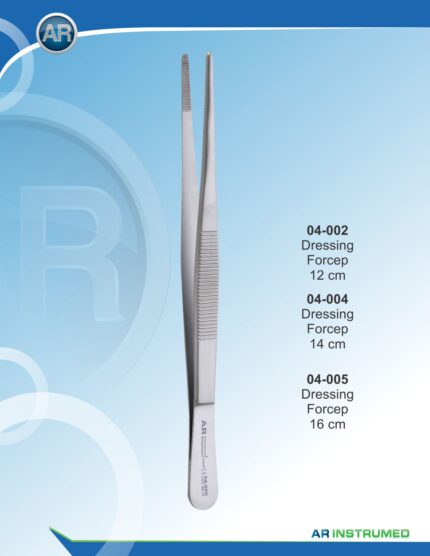 AR INSTRUMED Dressing Serrated Pinzette 14 cm Deutschland Edelstahl Dentalinstrument sterilisierbar