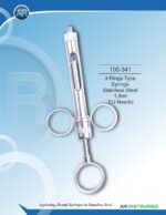 3 Rings Type Syringe Stainless Steel 1.8ml EU Needle