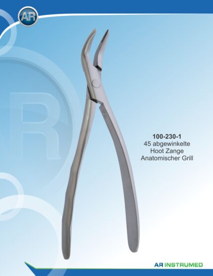 Root Forceps Anatomical Handle 45° Angled