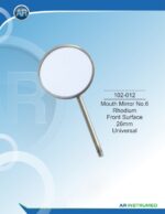 Mouth Mirror No.6 Rhodium Front Surface 26mm Universal - Image 2