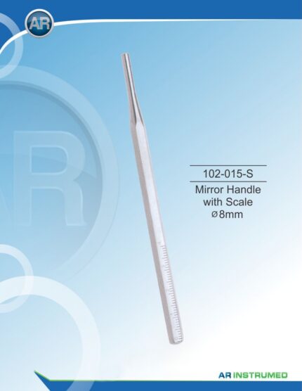 Mouth Mirror Handle With Scale 8mm