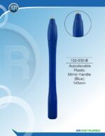 Autoclavable plastic mirror handle (Blue) 145mm - Image 2