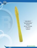 Autoclavable mirror handle made of plastic (yellow) 145mm