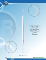 Gingival Cord Packer Round 3mm Serrated Solid Handle 6mm - Image 2