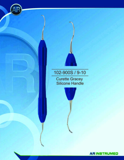 Kürette Gracey 9-10 Silikongriff Blau