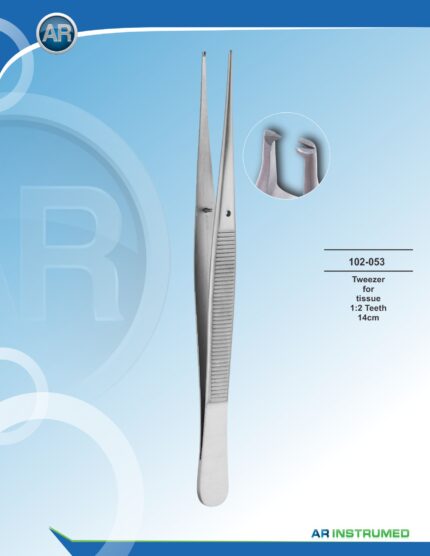AR INSTRUMED Tissue Thumb Pinzette 14 cm aus Edelstahl für dentale Weichgewebe Handhabung Deutschland