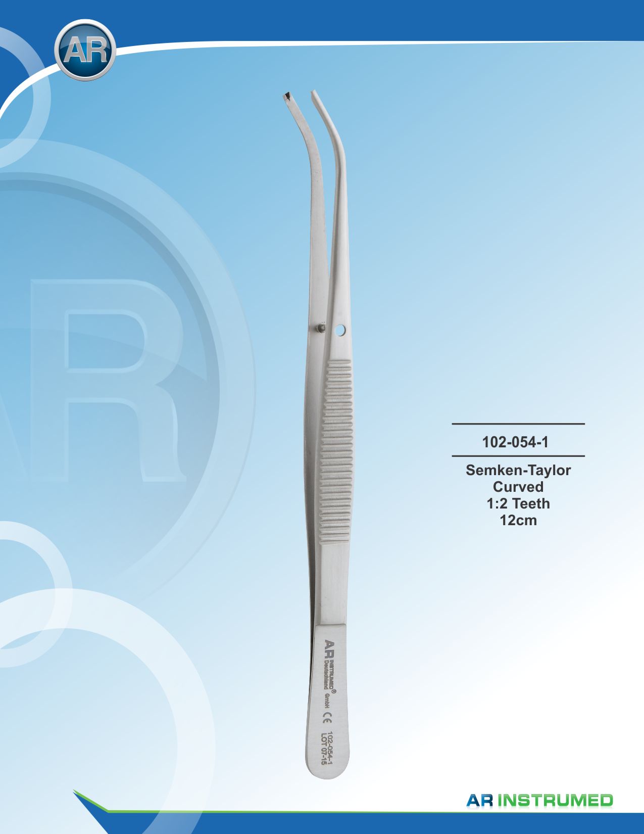 1020541_1.jpg Semken-Taylor Curved 1:2 Teeth 12cm - Image 1