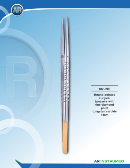 AR INSTRUMED Diamond Coating Straight Pinzette 18 cm Deutschland Edelstahl Dentalinstrument sterilisierbar