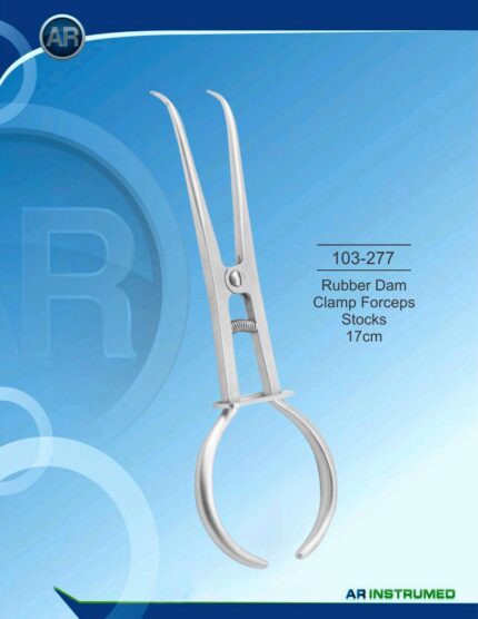 Rubber Dam Clamp Forceps Stocks 17cm