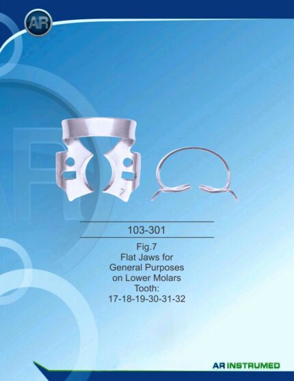 Flat Jaws for General Purposes On Lower Molars Tooth: 17-18-19-30-31-32