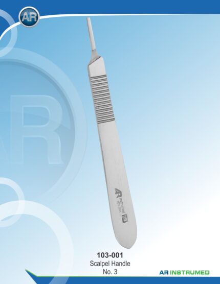 AR INSTRUMED Skalpellgriff Veterinär 130 mm aus Edelstahl für chirurgische und veterinärmedizinische Präzisionsschnitte Deutschland