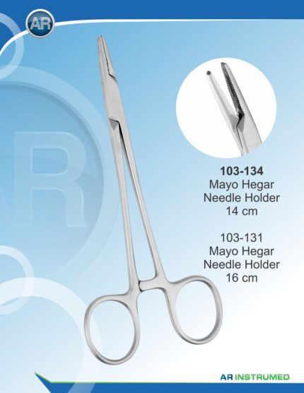 AR INSTRUMED Mayo Hegar Nadelhalter 16 cm aus rostfreiem Edelstahl für präzise chirurgische Nahtarbeiten Deutschland