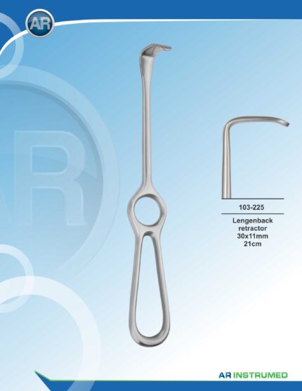 AR INSTRUMED Langenbeck Retractor 21 cm aus rostfreiem Edelstahl für chirurgische Gewebe Retraktion Deutschland