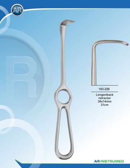 AR INSTRUMED Langenbeck Retractor 21 cm aus rostfreiem Edelstahl für Gewebe-, Muskel- und Knochen Retraktion Deutschland