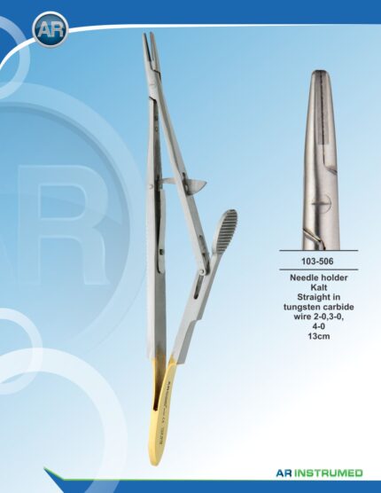 Needle Holder Kalt Straight wire 2-0,3-0,4-0 13cm