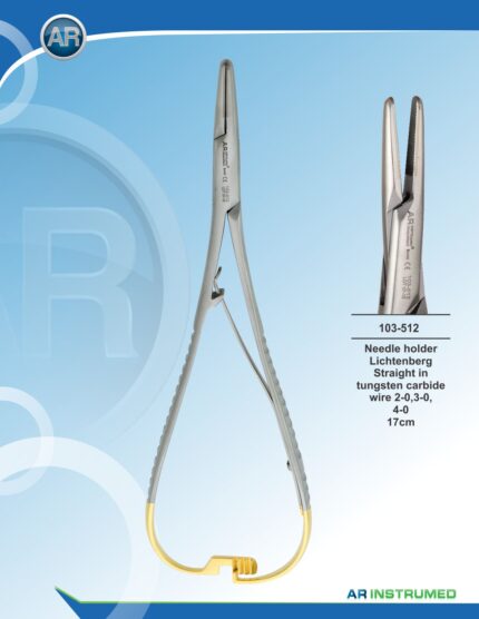 Needle Holder Lichtenberg Straight wire 2-0,3-0,4-0 17cm