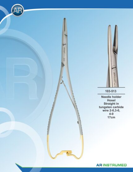 Needle Holder Hosel Straight wire 2-0,3-0,4-0 20cm