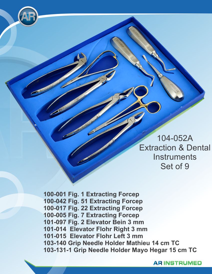 104052a_1.jpg Extraction Instruments Set of 9 - Image 1