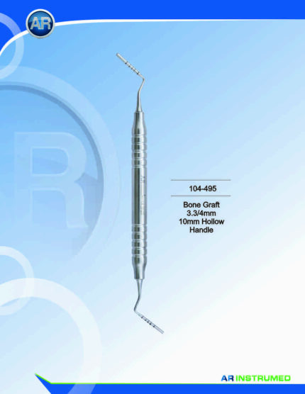 AR INSTRUMED Bone Graft Instrument 3.3/4 mm Edelstahl Deutschland Oralchirurgie Knochenaugmentation Instrument