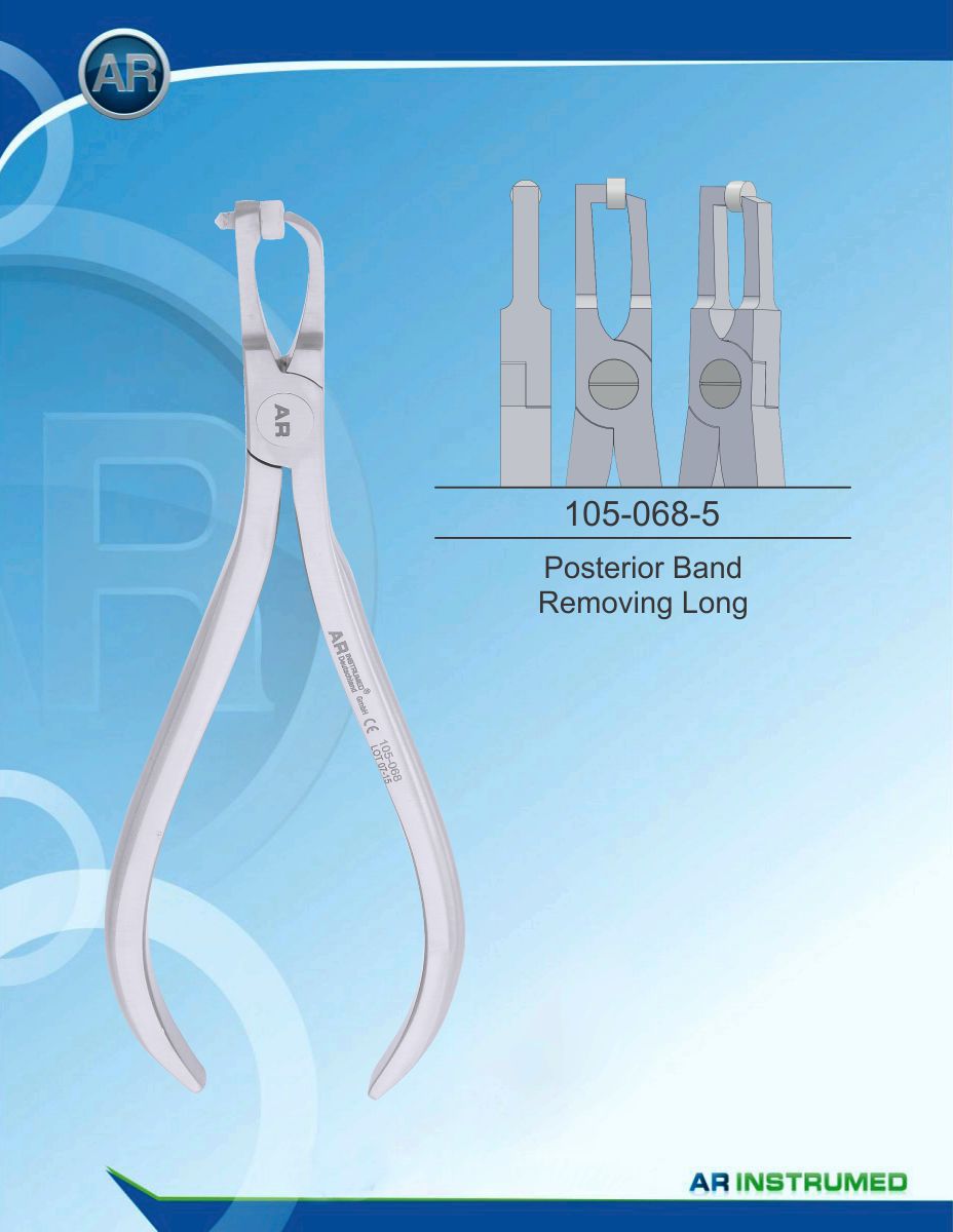 105-068-5A.jpg Orthodontics Pliers Posterior Band Removing Long - Image 1