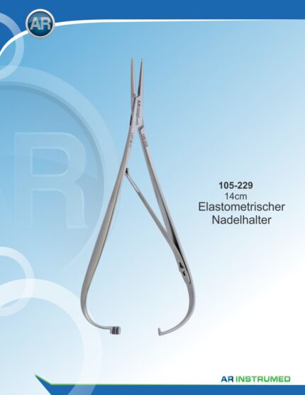 Elastomeric Ligature Placing Forceps with Groove 14cm