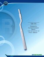 Osteotom Curved-Concave Marks: 1,0-1,2-1,4-1,6-1,8 ø4.9 -180mm