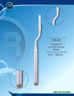 Osteotom Curved-Convex Marks: 1,0-1, 2-1,4-1,6-1,8 ø4.1 -180mm - Image 2