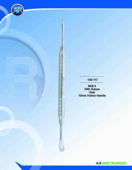 AR INSTRUMED Molt 4 Periost Elevator 10mm Deutschland doppelseitig Edelstahl Silikongriff dental instrument sterilisierbar