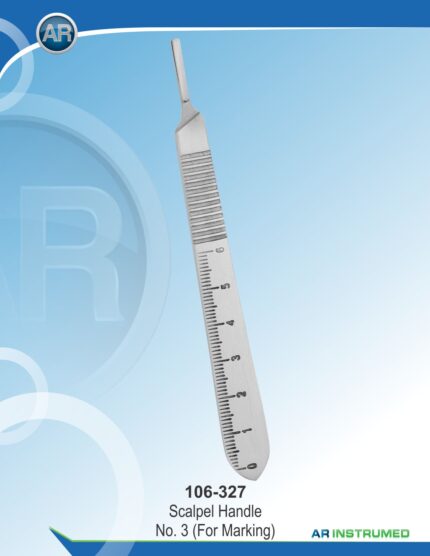 AR INSTRUMED Skalpellgriff Veterinär 130 mm aus Edelstahl für chirurgische Präzisionsanwendungen Deutschland