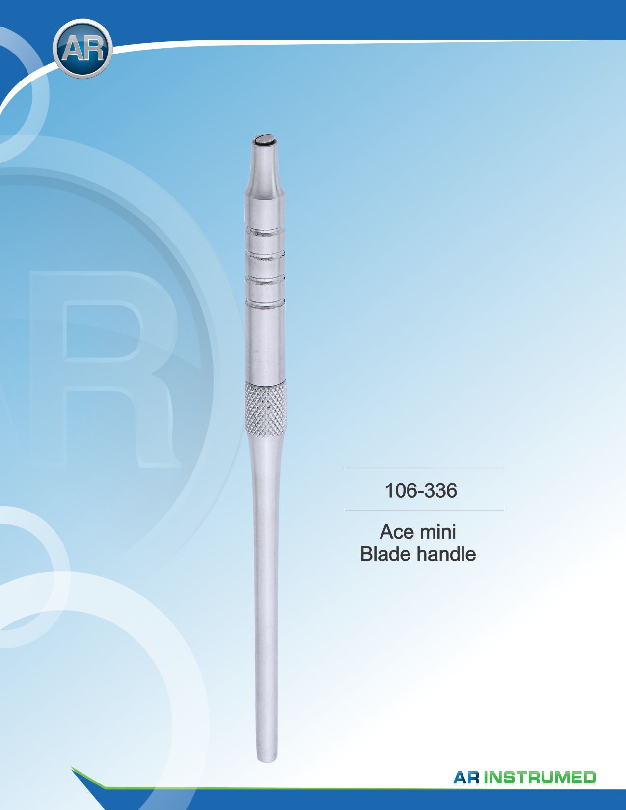 106336_1.jpg AR INSTRUMED Ace Mini Skalpellgriff Deutschland Edelstahl Dentalinstrument sterilisierbar chirurgisch