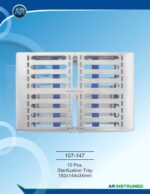 Sterilization Tray 10pcs 182x144x34mm - Image 2