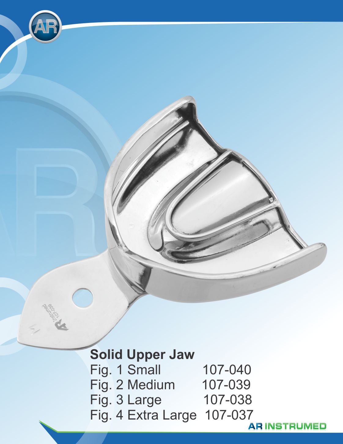 107037._1_1_2.jpg Impression Trays Solid Upper Jaw Fig.3 Large - Image 1
