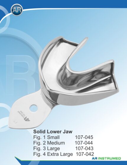 Impression Trays Solid Lower Jaw Fig.4 Extra Large