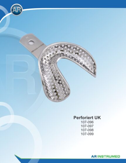 AR INSTRUMED Dental Abformlöffel Edelstahl Deutschland Rim Lock ergonomische größenmarkierte Griffe wiederverwendbar sterilisierbar Dentalinstrument