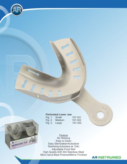 Impression Trays Perforated Lower Jaw Fig.3 Large