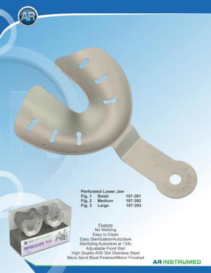 Impression Trays Perforated Lower Jaw Fig.1 Small
