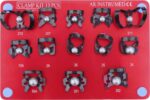 Rubber Dam Clamps 13 Pcs Kit RED Silver Plate Black Clamps - Image 2