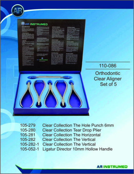 Orthodontic Clear Aligner Set of 5