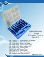 Extracting Forceps Set for (Adults) Set of 10 pcs Special Black Plasma Coating