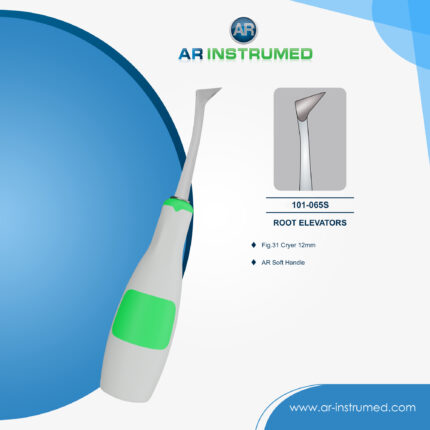 AR INSTRUMED Dentaler Coupland-Heber, Gerade Bein 3.5mm Spitze, grüner Silikongriff