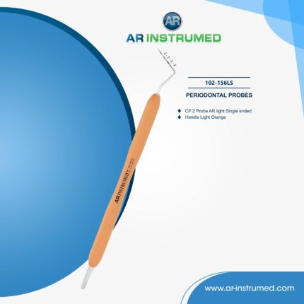AR INSTRUMED CP-2-Parodontalsonde – Farbcodierte gekrümmte Spitze für präzise Parodontalmessung