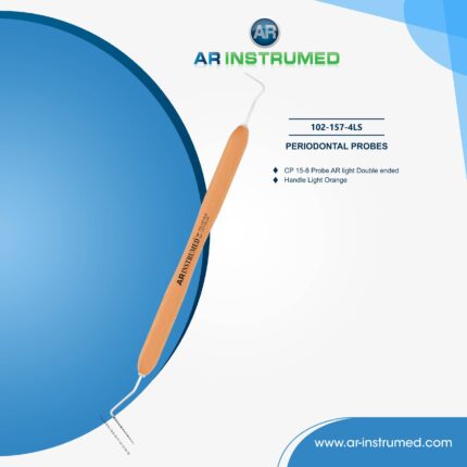 AR INSTRUMED CP-15-8-Parodontalsonde – Farbcodierte gekrümmte Spitze für präzise Parodontalmessung