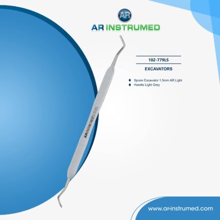 AR INSTRUMED Dental-Löffel-Exkavator (1,5 mm) – Doppelseitige Löffelspitzen für präzise Kariesentfernung