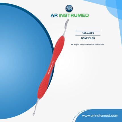 AR INSTRUMED Dental Miller-Knochenfeile – Scharfkantige 5 mm gebogene Spitze für orale Chirurgie